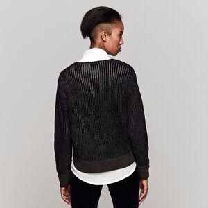 Theyskens'‎ Theory Metallic-Weave Sweater Kaska B
